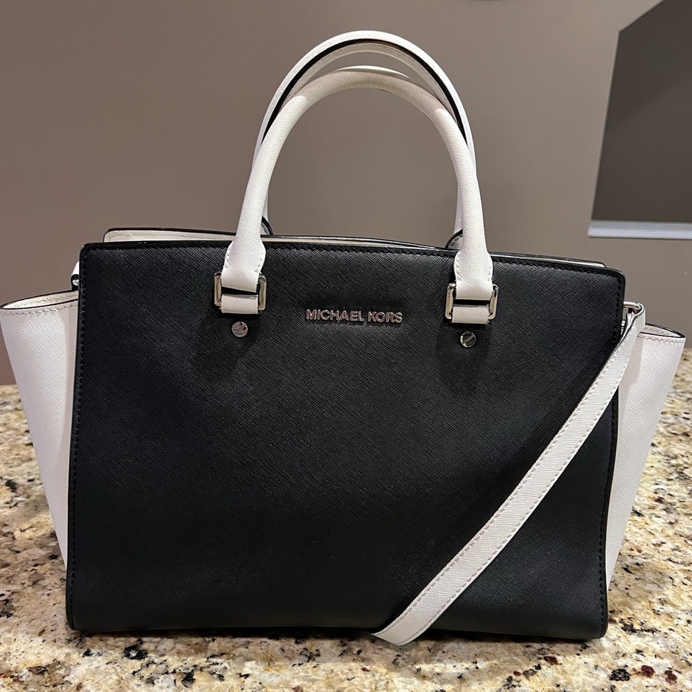Michael Kors Saffiano Leather Satchel